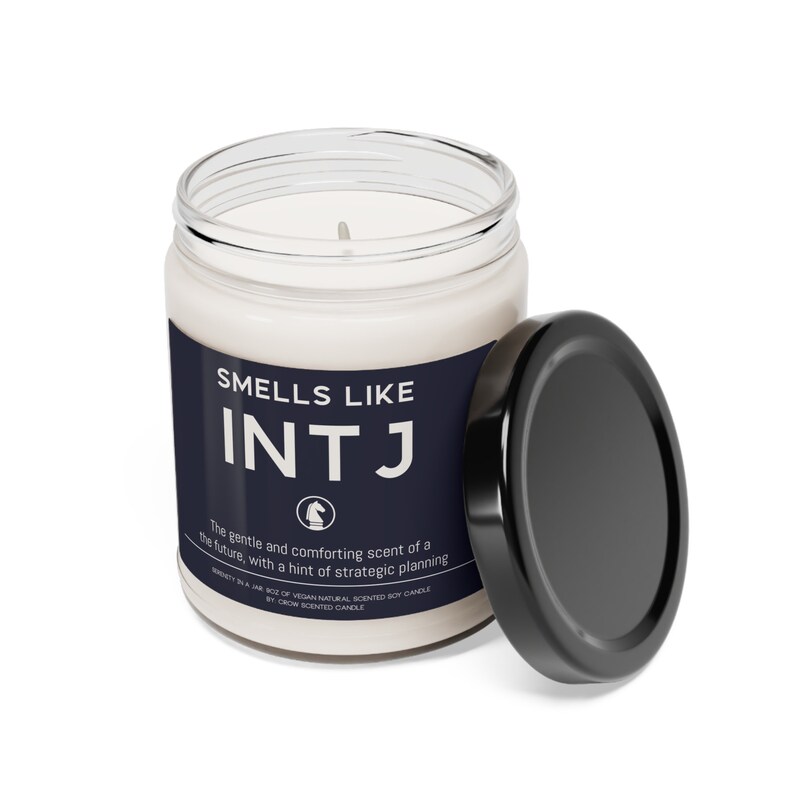INTJ Candle Mbti Smells Like INTJ Funny Gift Scented Soy Wax Candle 9oz