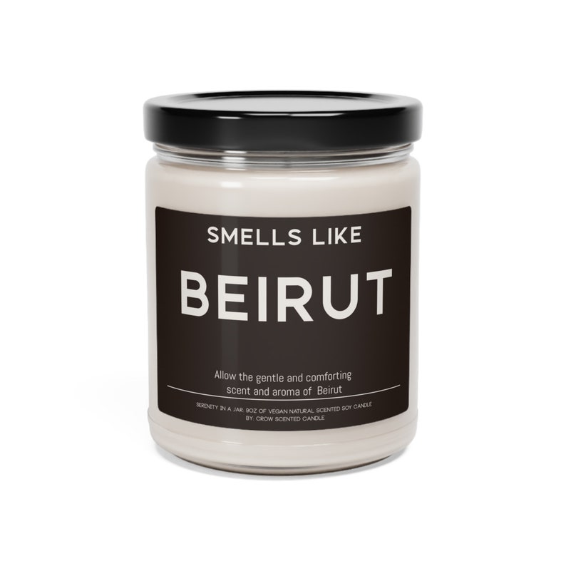 Beirut Lebanon Candle Gift Funny Smells Like Beirut Lebanon Souvenir