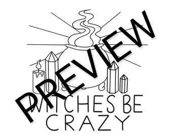 Witches Be Crazy - Embroidery Pattern