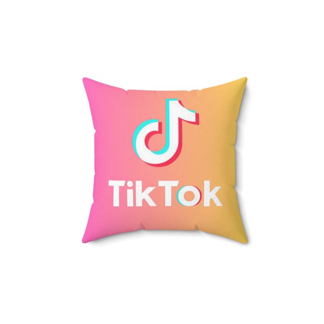 Tik Tok Faux Suede Square Pillow Christmas Gift Birthday Etsy