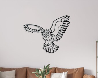 Metalowa sztuka ścienna z sową, metalowa dekoracja ścienna z sową, dekoracja ścienna z sową, metalowa sztuka ścienna ze zwierzętami, prezent świąteczny, dekoracja ścienna z weterynarzem, dekoracja ścienna kominka, prezent