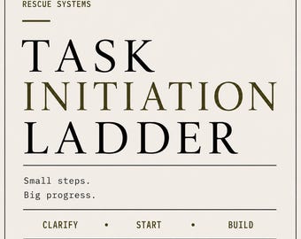 Aufgabe Initialen Leiter | ADHS Exekutiv Dysfunktion Tool (PDF Download)