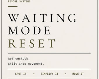 ADHD Wartezeitmodus-Reset-Tool | Exekutivdysfunktion, Zeitblindheit (druckbare PDF in Englisch)