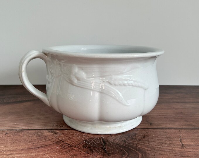 Antique Ironstone Bed Chamber Pot Clementson Brothers Circa 18701910 Etsy