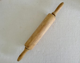 vintage French wooden rolling pin