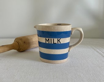 Vintage ironstone milk jug cornishware Sadler