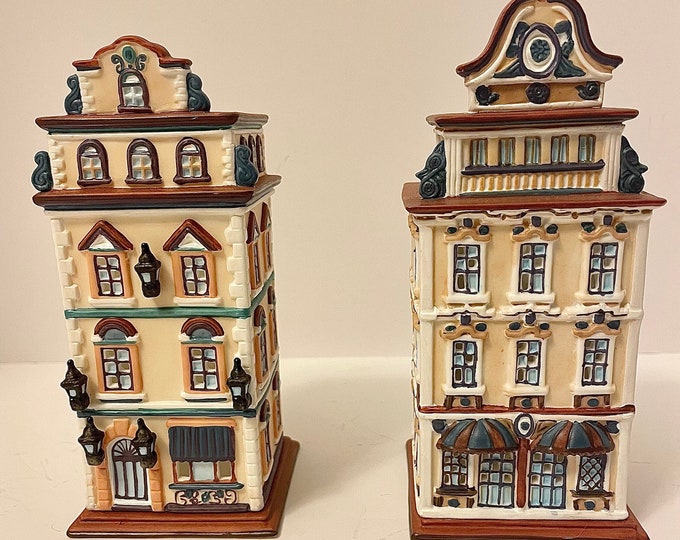 Partylite Tealight Houses Cafe Vienna & Cafe Prague Etsy