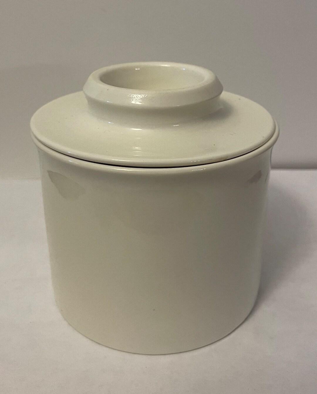 Vintage Porcelain White Butter Bell Etsy