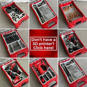 Milwaukee Tool Insert Trays For Milwaukee Packout Organisers - By Jonah Pope Design