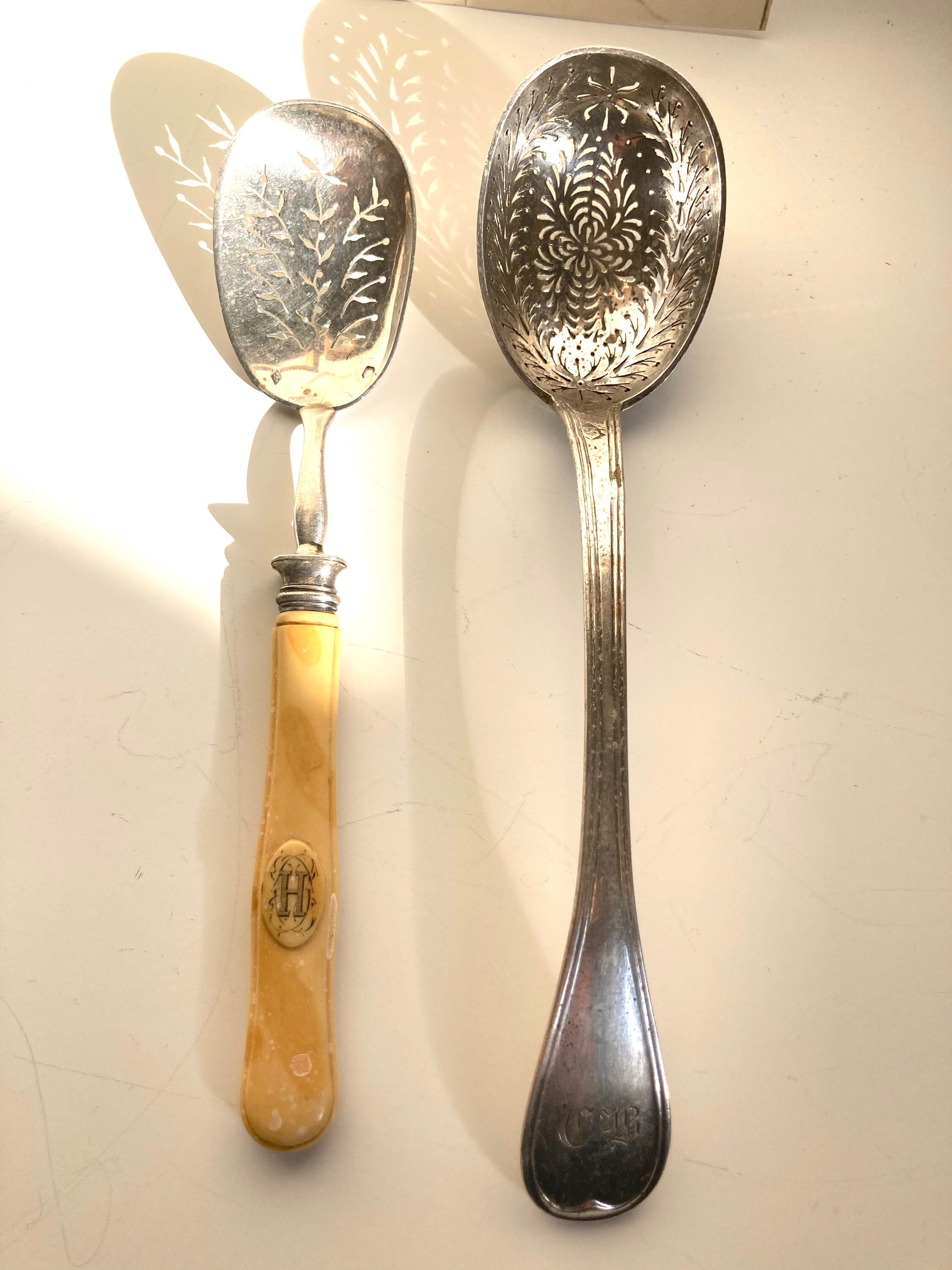 Cuillère à saupoudrer de sucre (1) - Argent 800 - Belgique - Catawiki