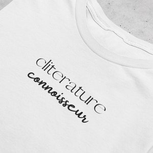 Cliterature Connoisseur svg, booktok screen print transfer, bookish, smut reader, romance reader, avid reader, book lover, smut lover