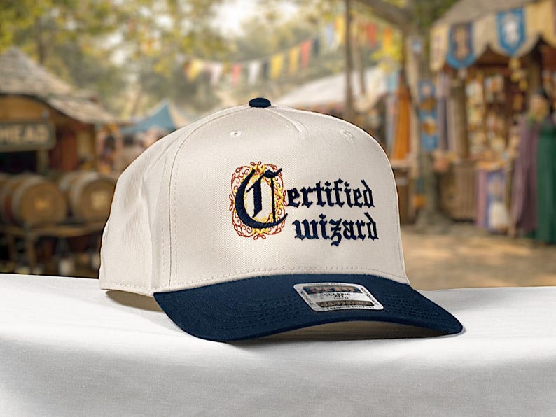 Certified Wizard Hat | Renaissance Faire Hat | Fantasy Embroidered ...