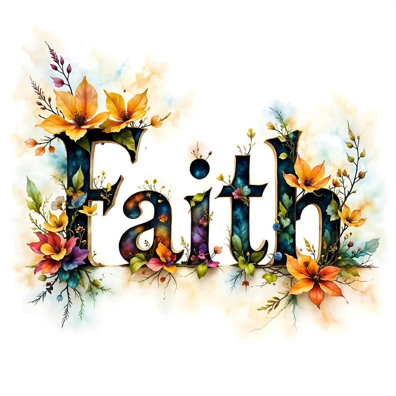 Faith Wall Art Prints: Watercolor to Gothic Inspirational Decor, 10 ...