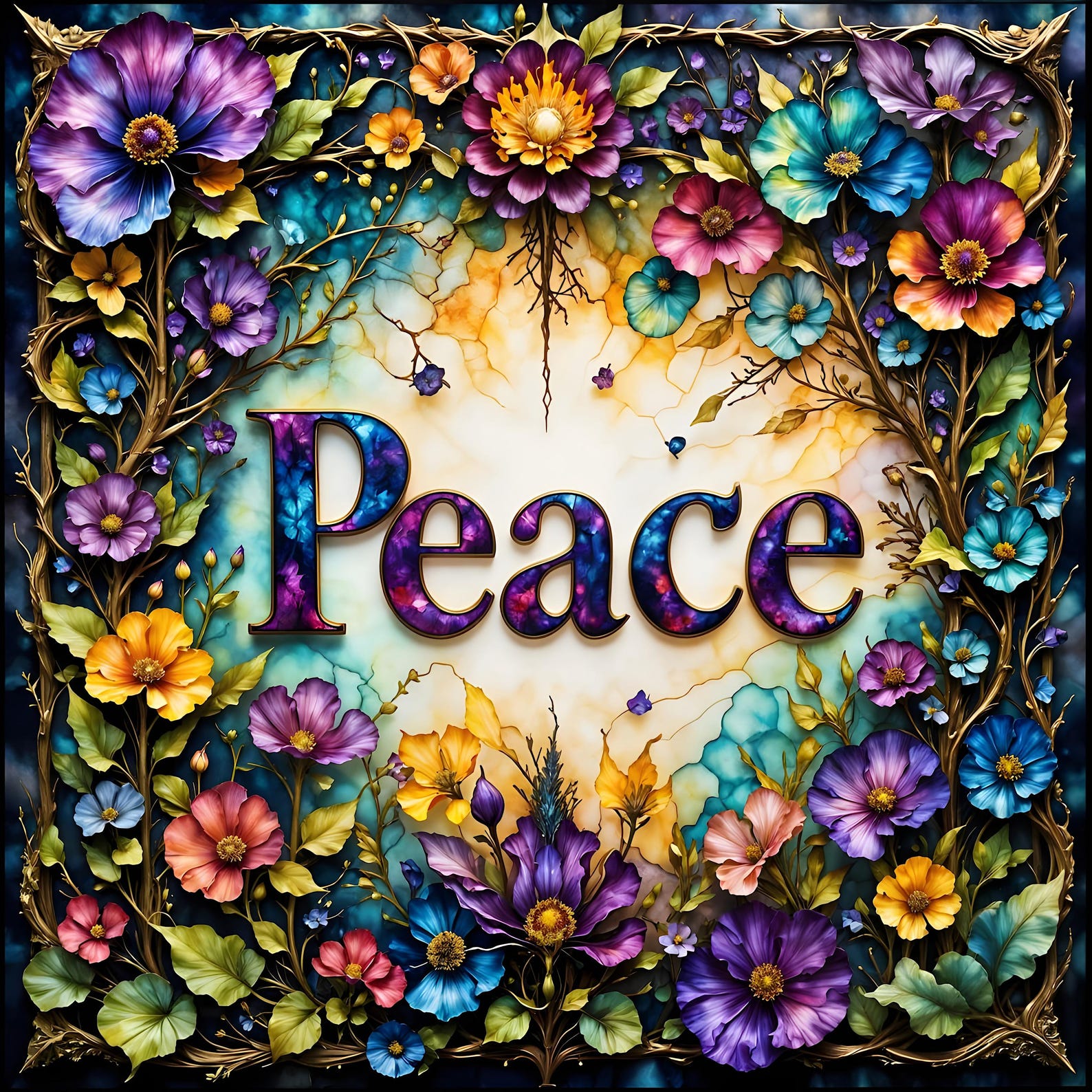 Peace Art Print: 10 Customizable Designs From Watercolor to Gothic ...