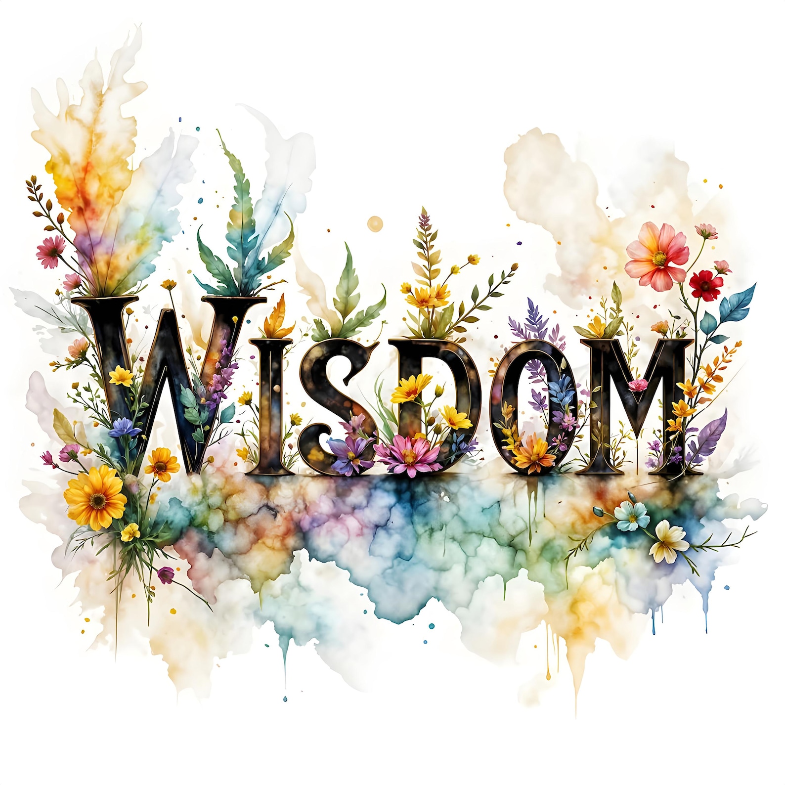 Wisdom Art Prints - Gothic to Watercolor Inspirational Wall Decor (set ...