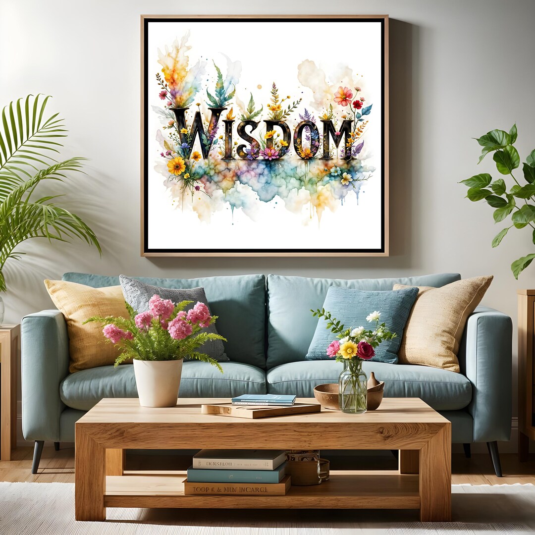 Wisdom Art Prints - Gothic to Watercolor Inspirational Wall Decor (set ...