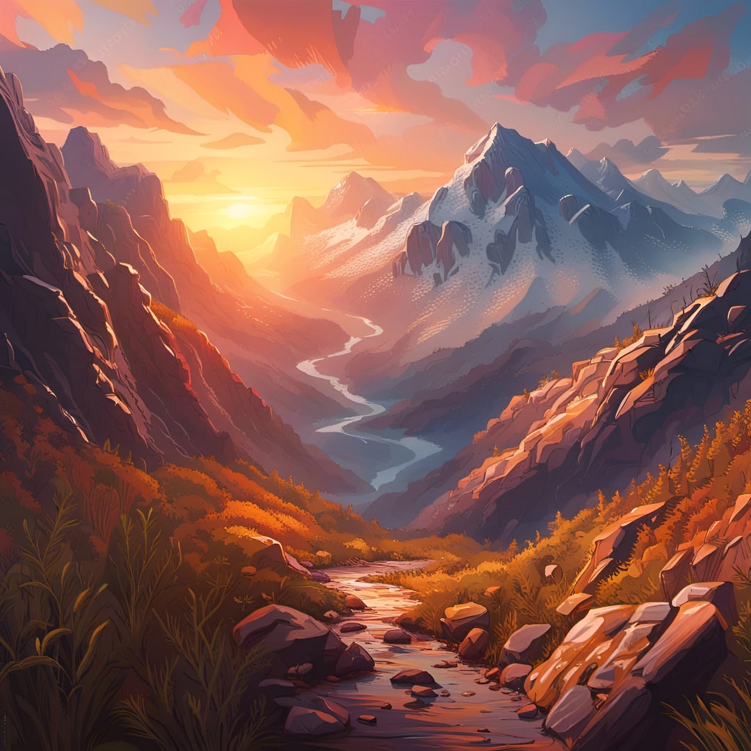 Mountain Home Decor Mountain Landscape Wall Decor Mountain Home Decor ...