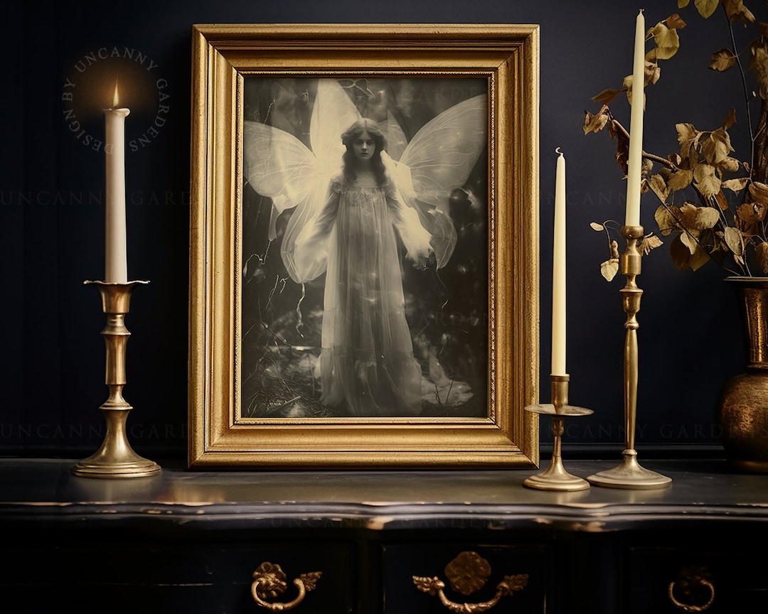 Ethereal Art, Fairy Photo, Rare Vintage Black and White Fairies ...