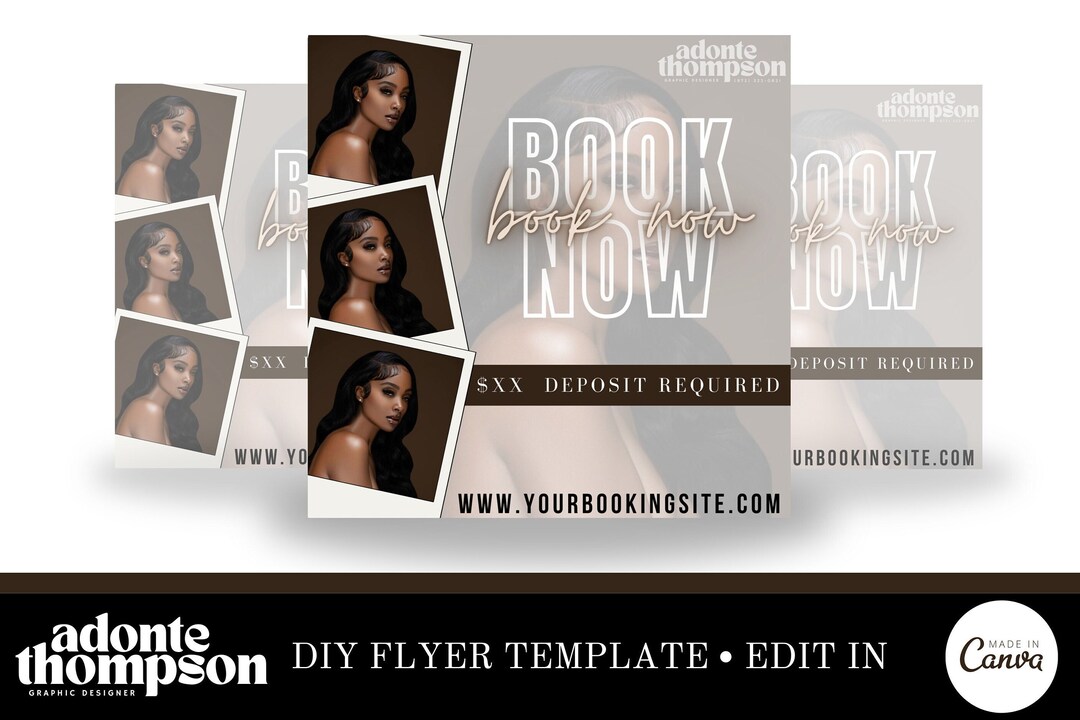 Editable Book Now Flyer - Etsy