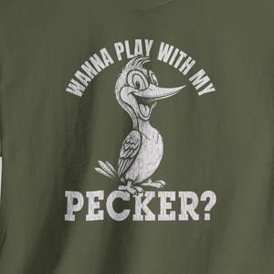 Divertente regalo inappropriato per uomini, maglietta grafica con battuta sporca &quot;Gioca con il mio uccello&quot;