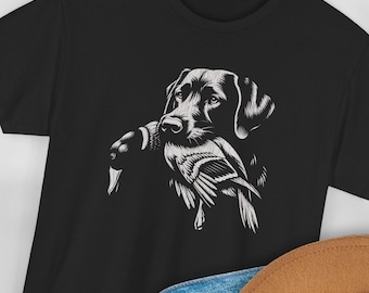 Entenjagd Labrador Retriever T-Shirt: Wasservogel Hundeliebhaber Geschenk