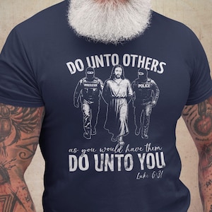 Sarcastic Jesus Christ Arrest Anti ICE Shirt, Golden Rule Bible Verse, Immigration Protest Parody