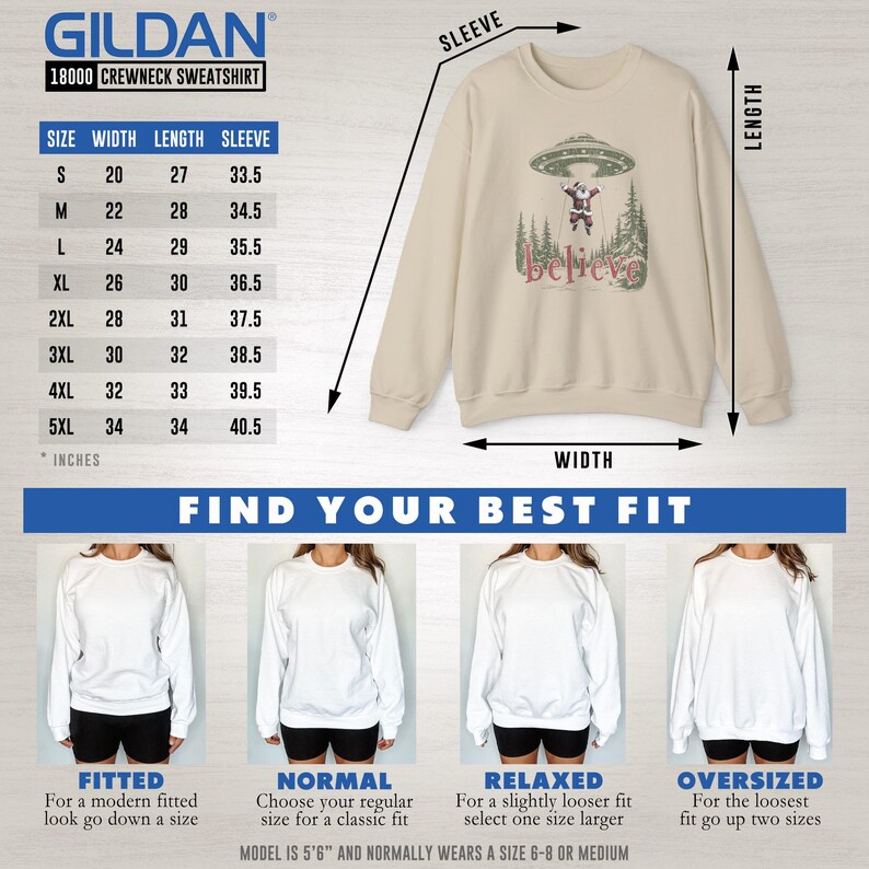 Santa Alien Abduction Unique Xmas Gift, Flying Saucer UFO Believer