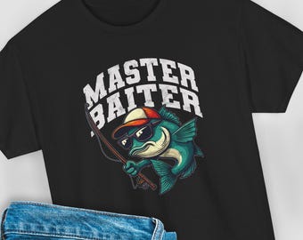 Adult Humor Master Baiter Fishing Shirt, Funny Gag Gift For Guys, Offensive Dad Joke