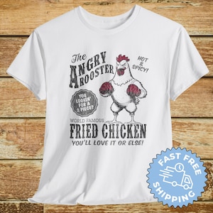 Funny Fried Chicken T-Shirt: Vintage Style Foodie Gift