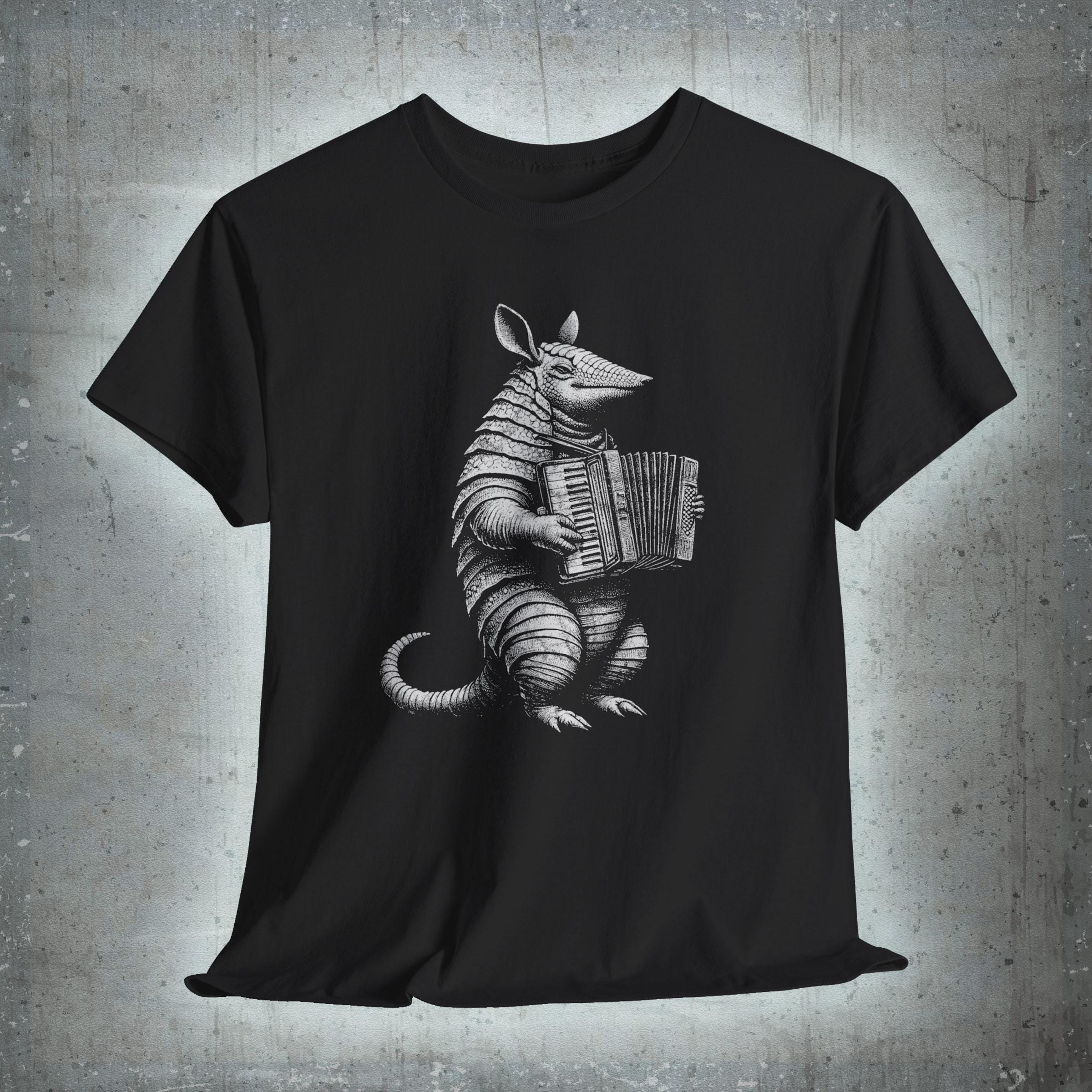 Gürteltier Akkordeon T-Shirt: Vintage Tex Mex Fiesta Musikliebhaber Geschenk
