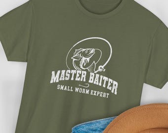 Funny Offensive Master Baiter Gag Gift Tee Shirt: Adult Humor, Plus Sizes