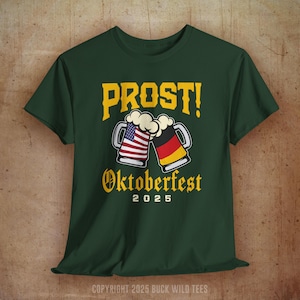 Oktoberfest German Beer Shirt, American Germany Flag Beer Mug Graphic Tee, Oktoberfest 2025 Bavarian Beer Festival Souvenir Gift