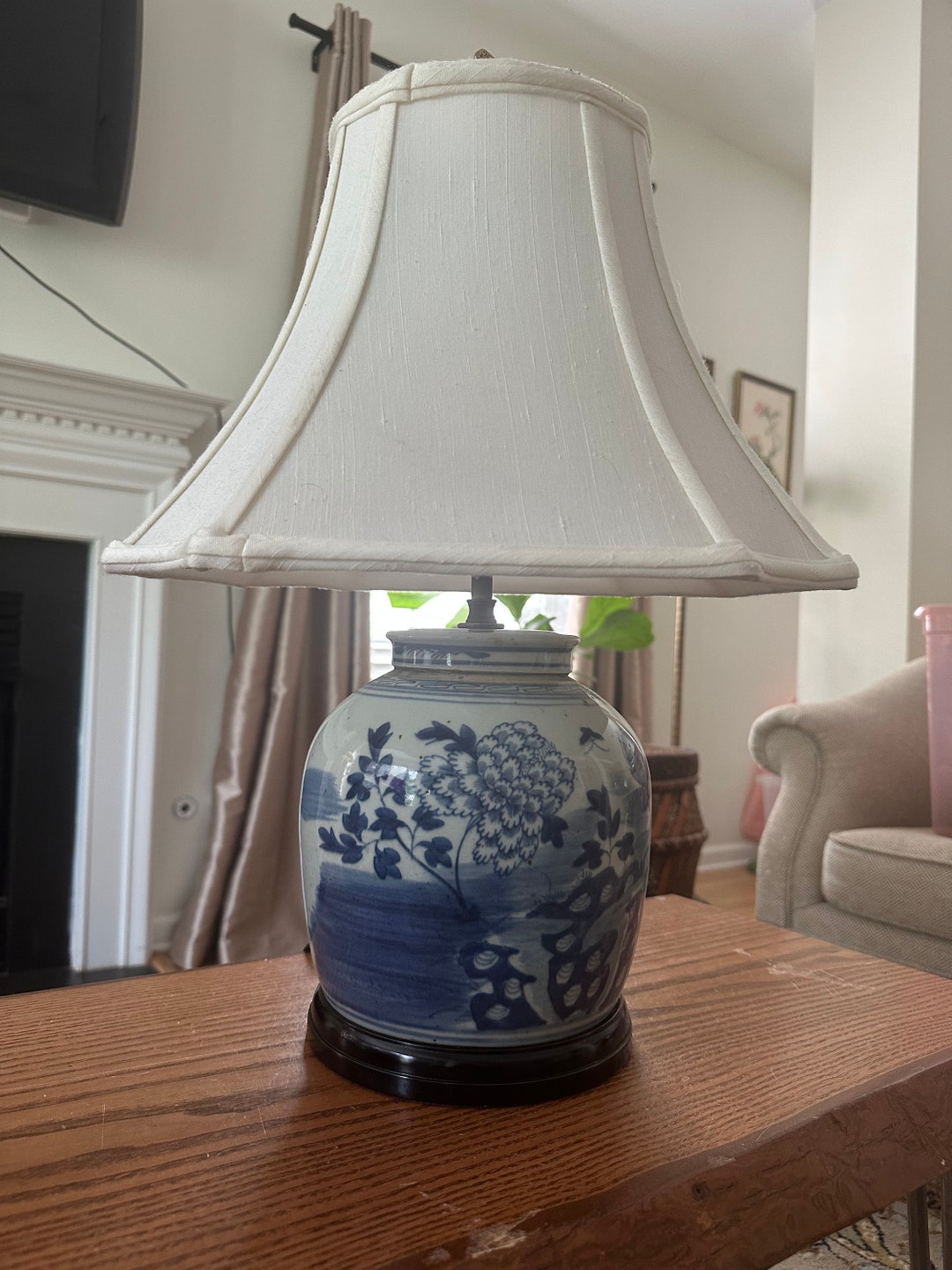 Vintage Chinoiserie Lamp Etsy