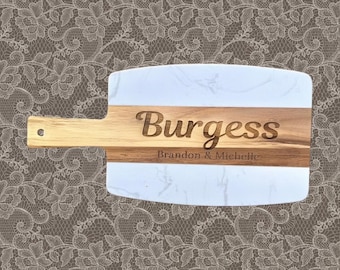 Custom Engraved Wooden Cutting Board, Custom Wedding Gift, kitchen Decor