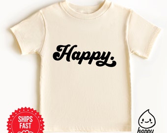 Camiseta feliz para niños pequeños - linda camisa retro para niños, bebé onesie®