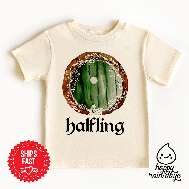 Halfling onesie® halfling toddler shirt natural bodysuit image 3