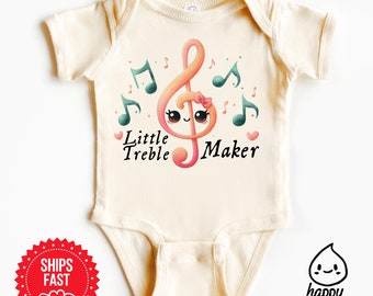 Little treble maker baby onesie®, music in my dna baby onesie®, cute musician bodysuit, music baby clothes, baby shower gift