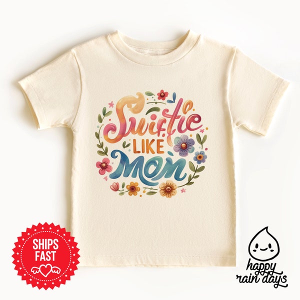 Swiftie like my mommie kids shirt, swiftie fan baby kids shirt, baby shower gift, kids gift shirt, first concert shirt, swiftie mom shirt