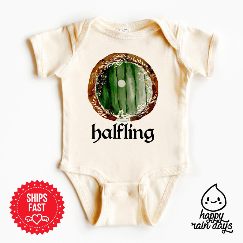 Halfling onesie® halfling toddler shirt natural bodysuit image 1