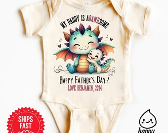 Father and me gift, father's day gift for dad baby onesie®, 1st father's day