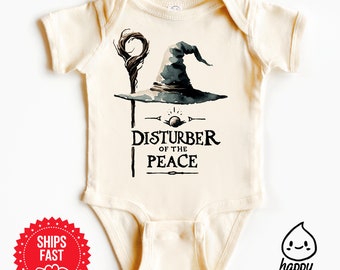 Verstoorder van de vrede baby bodysuit, nerdy babycadeaus, hobbit deur, één ring baby, hobbit baby, halfling baby