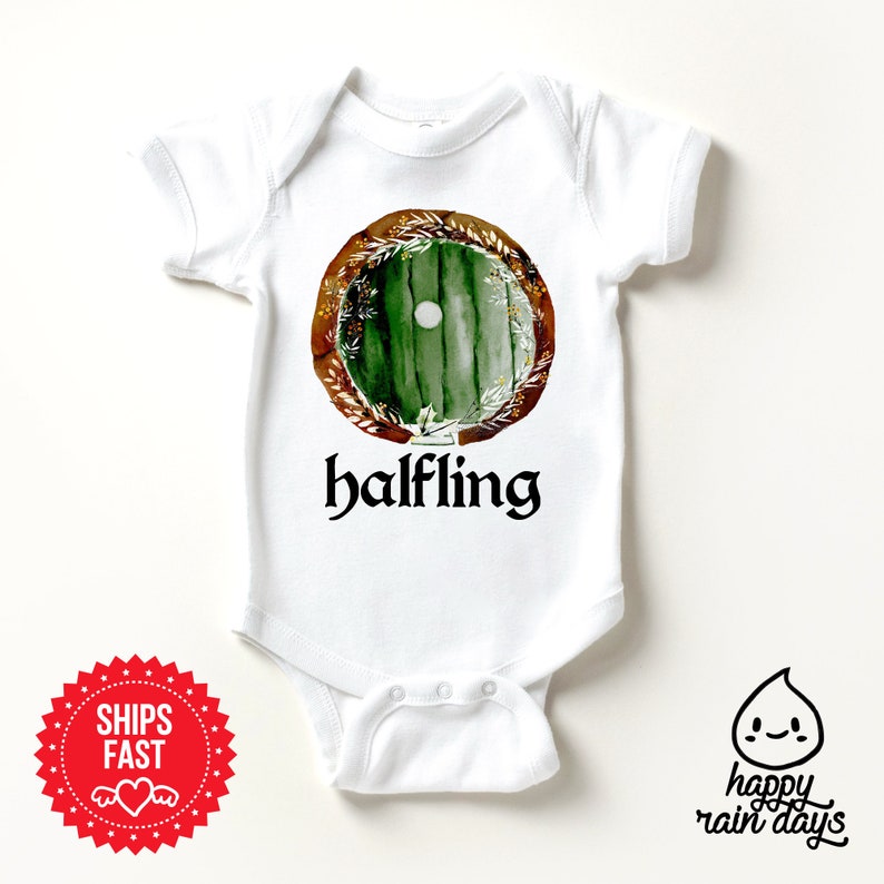 Halfling onesie® halfling toddler shirt natural bodysuit image 2
