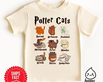 Potter-Katzen-T-Shirt – Katzenliebhaber-T-Shirt