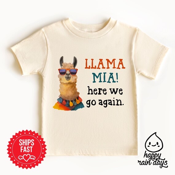 Funny Italian Farm T-Shirt Llama Mia Funny Italian Farm T-Shirt Llama Mia