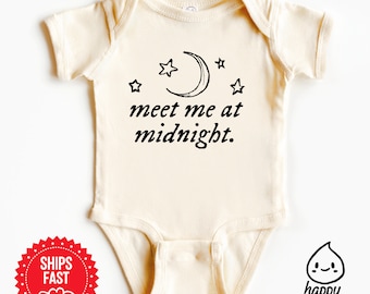 Meet me at midnight baby onesie®, tiny swiftie, taylor swift baby gift