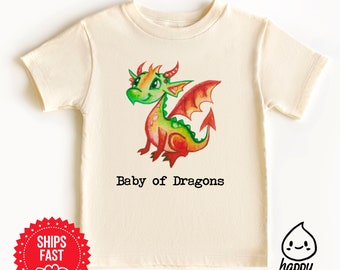 Drachen-Kleinkind-T-Shirt, Drachen-Kindergeschenk, Tier-Kindergeschenk, spirituelles T-Shirt, magisches Kinder-T-Shirt, magisches T-Shirt