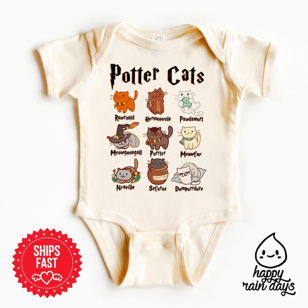 Potter cats onesie® - t-shirt pour amoureux des chats