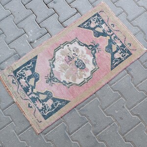Small Vintage Turkish Wool Rug: Handwoven Boho Decor (2x3)
