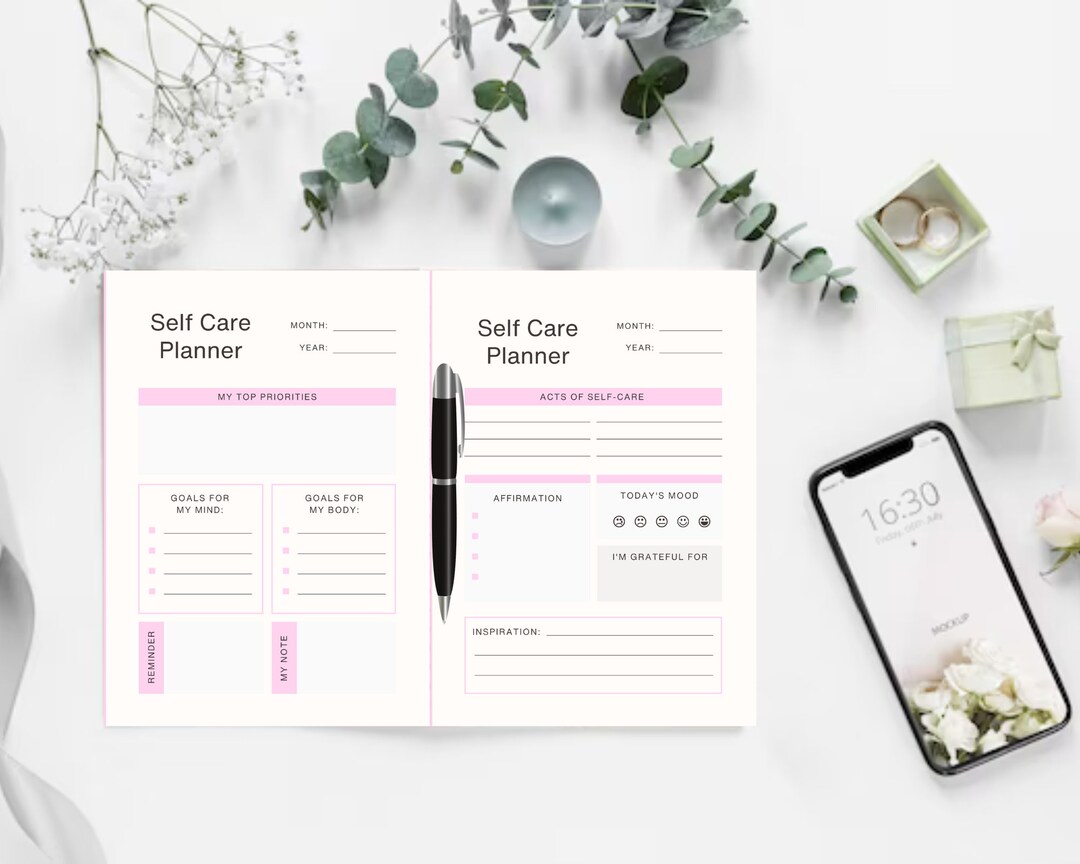 A Comprehensive Self Care Planner for Mind Body and Soul - Etsy