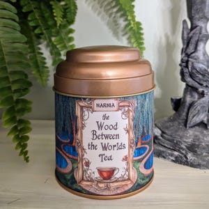 Narnia-thee: het neefje van de tovenaar losbladige theemix, hout Between the Worlds-theecadeau, Narnia-boekcadeau, cadeau-idee Chronicles of Narnia
